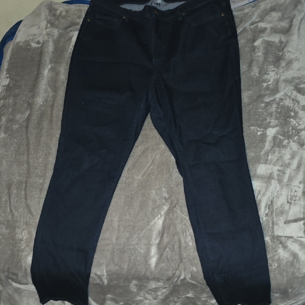 Soho New York & Company Curvy Skinny Jeans - Dark Blue